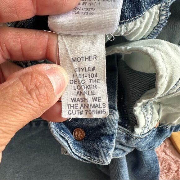 Mother The Looker Ankle in We The Animals Jeans Size 29 - Picture 13 of 14